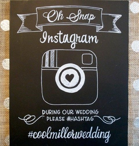 Perfecting the wedding hashtag